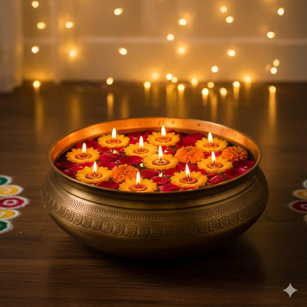 Sunflower Floating Candle Set of 6 (Small)